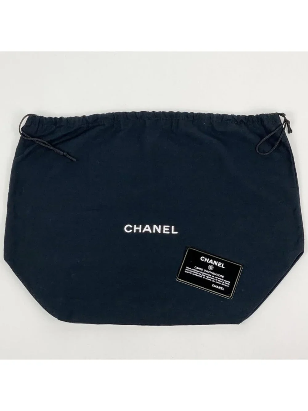 Chanel Shoulder Bag CC Logo Quilted Leather Black